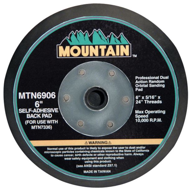 6" PSA PAD 6 MOUNTING HOLES Mountain MTN6906