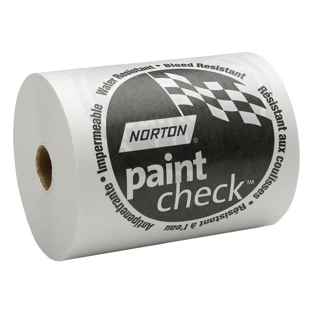6" x 750' White Polycoated Masking Paper Norton Abrasives 63642500402