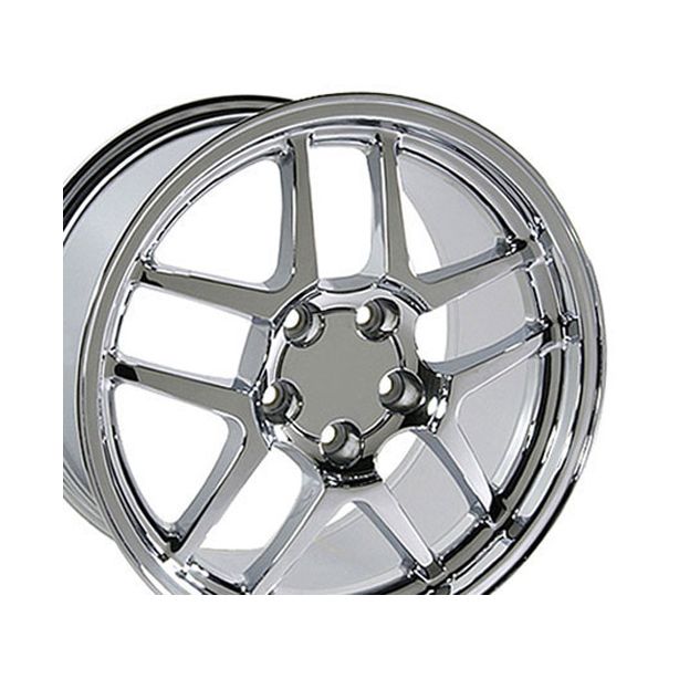 17" Replica Wheel CV04 Fits Chevrolet Corvette - C5 Z06 Rim 17x9.5 Chrome Wheel