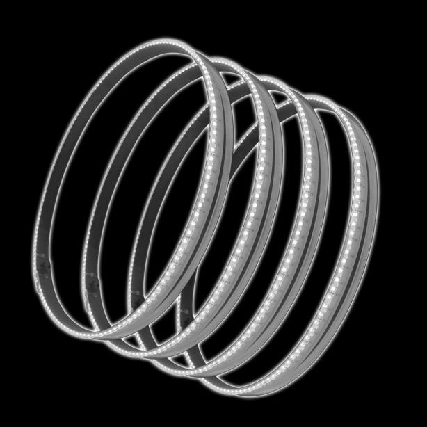 LED Illuminated Wheel Rings White ORACLE LIGHTING 4215-001