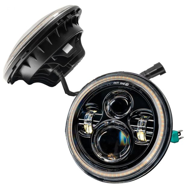 07-18 Jeep JK LED Headli ghts w/Halo ORACLE LIGHTING 5769-123