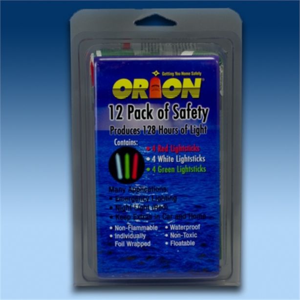 Orion 12 PACK LIGHTSTICKS, 3 Colors ORION SAFETY PRODUCTS 512