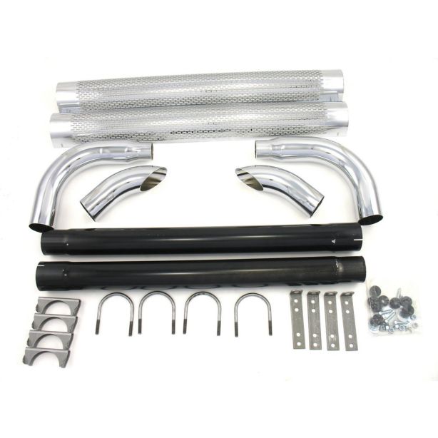 Chrome Side Pipes - 50in  PATRIOT EXHAUST H1050