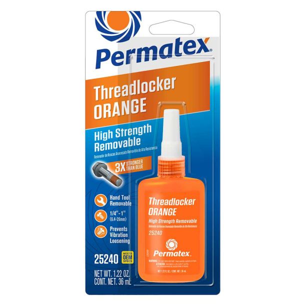 Threadlocker High Streng th Orange 35ml Bottle PERMATEX 25240
