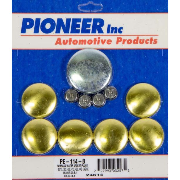 BBM B/RB Freeze Plug Kit - Brass PIONEER PE-114-B