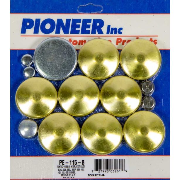 350 Pontiac Freeze Plug Kit - Brass PIONEER PE-115-B
