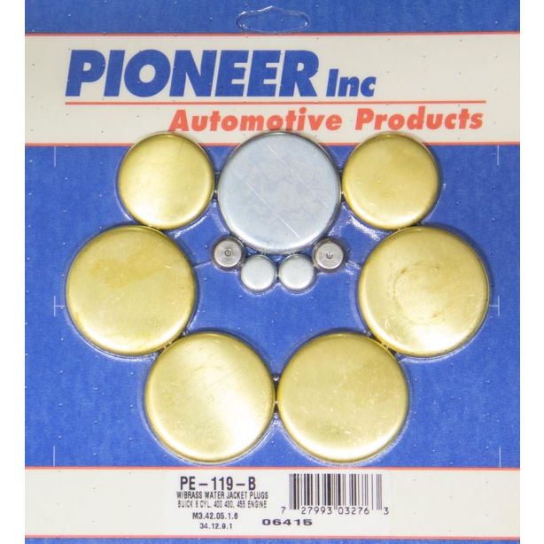 Buick 400-455 Freeze Plug Kit - Brass PIONEER PE-119-B