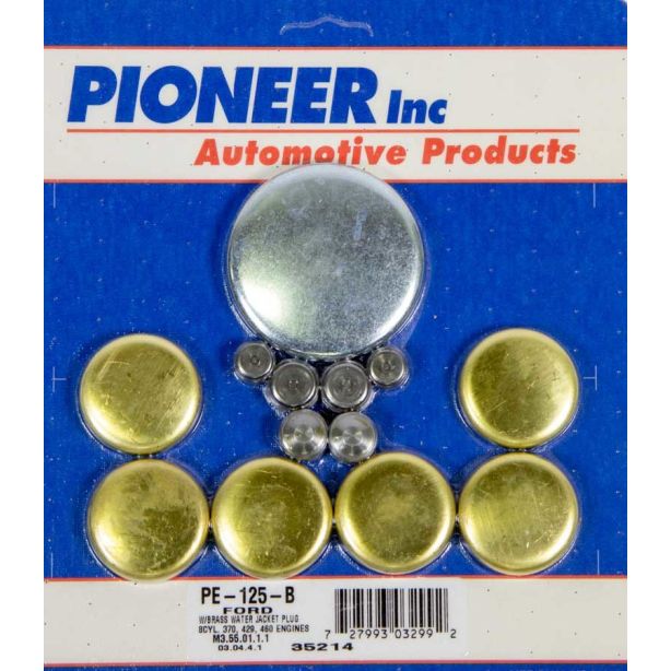 460 Ford Freeze Plug Kit - Brass PIONEER PE-125-B