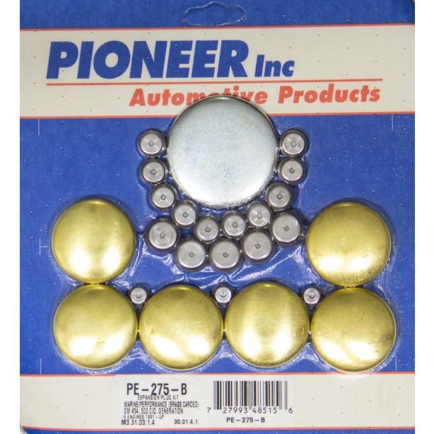 BBC Gen V Freeze Plug Kit - Marine - Brass PIONEER PE-275-B