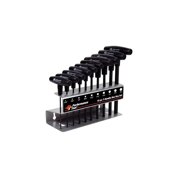 10pc SAE T-Handle Hex Key Set  WILMAR W80274