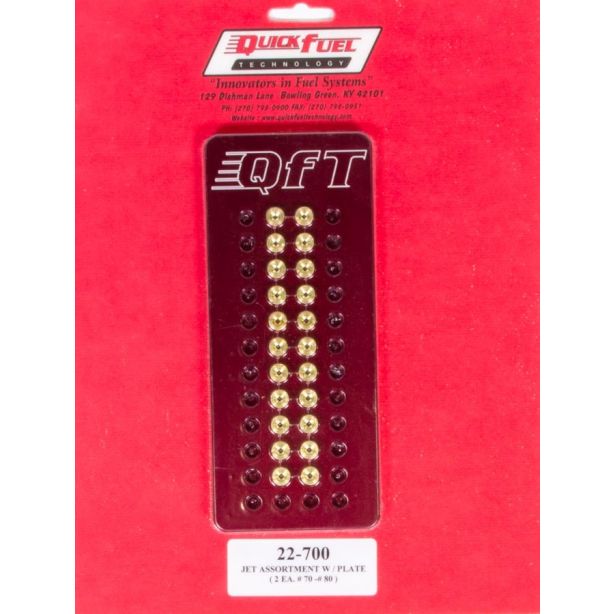 Jet Assortment Kit - #70 to #80 QUICK FUEL TECHNOLOGY 22-700QFT