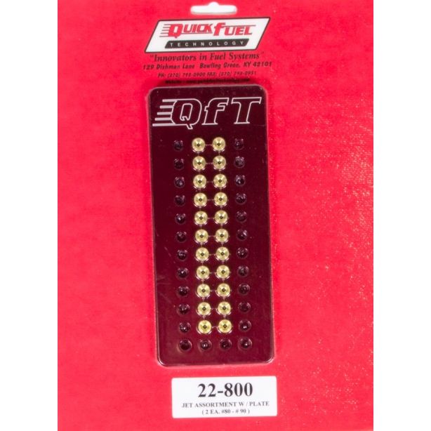 Jet Assortment Kit - #80 to #90 QUICK FUEL TECHNOLOGY 22-800QFT
