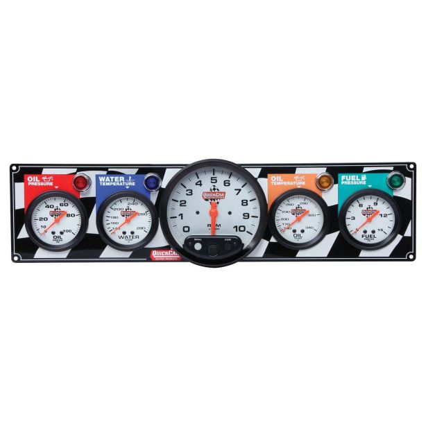 4 Gauge Panel W/ 5in Tach QUICKCAR RACING PRODUCTS 61-6051