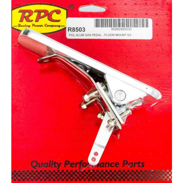 Gas Pedal Polished Alum  RACING POWER CO-PACKAGED R8503