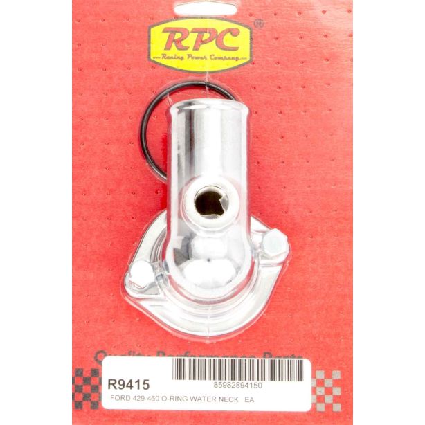 BBF Steel Water Neck Chrome RACING POWER CO-PACKAGED R9415