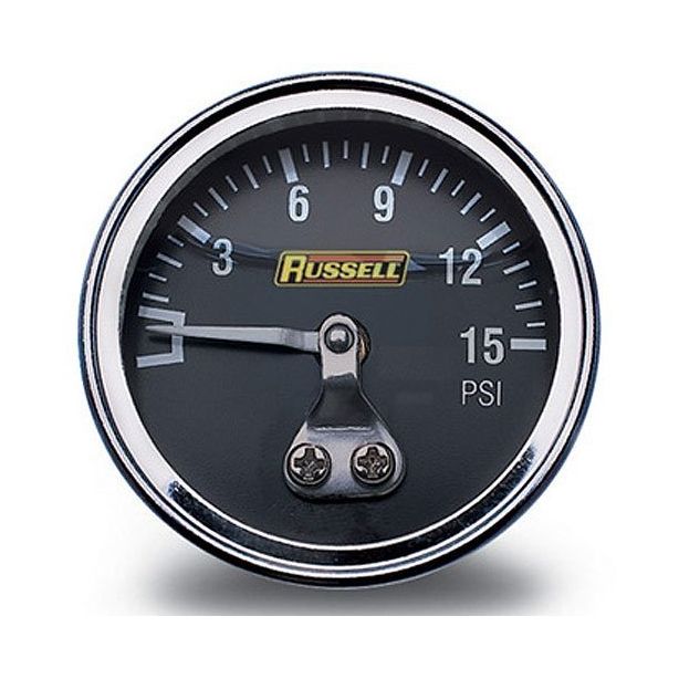 0-15 PSI Fuel Pressure Gauge RUSSELL 650330