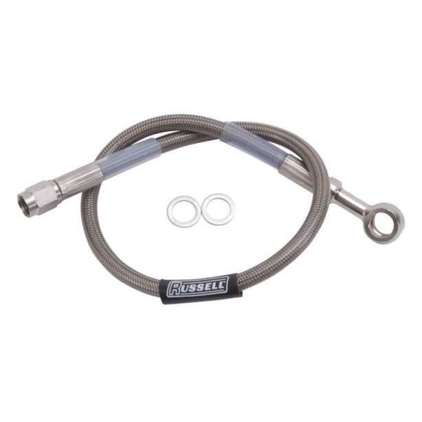 13in DOT Endura Brk Hose 10mm Banjo to #3 Str RUSSELL 657302