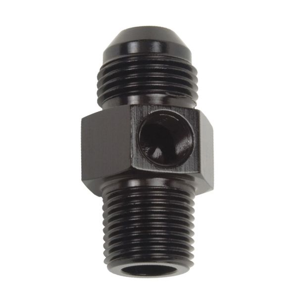 P/C #8 to 3/8 NPT Str Adptr Fitting w/ 1/8 NPT RUSSELL 670083