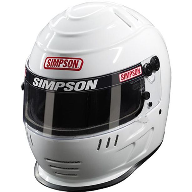 Helmet Speedway Shark 7-1/2 White SA2020 SIMPSON SAFETY 7707121