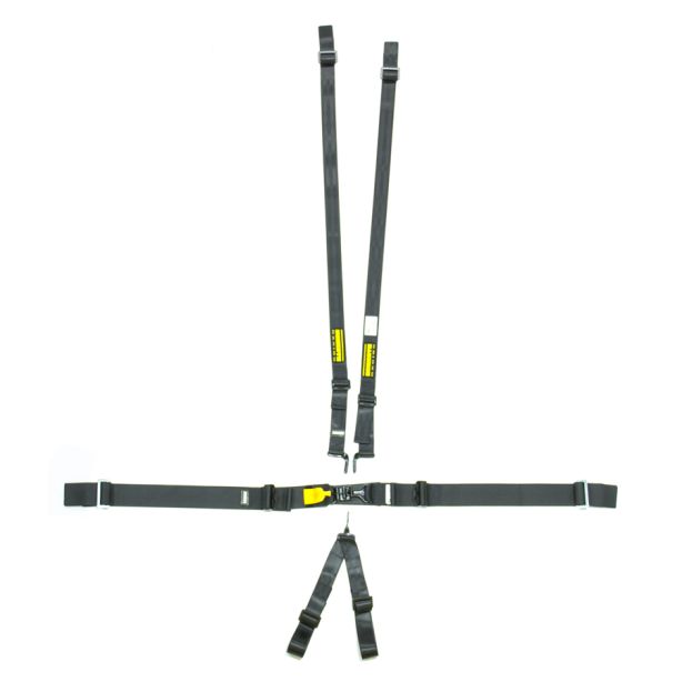 6pt Harness System SFI LatchLink Black HANS SCHROTH RACING sr 71760H