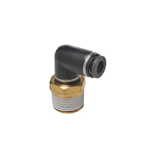 S.U.R & R ABE240 Male Elbow 1/4" Tube X 3/8" NPT (2)