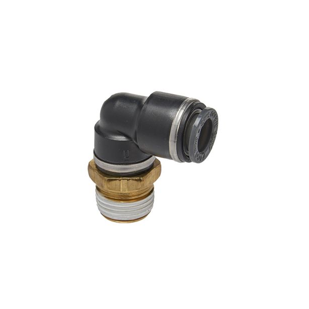 S.U.R & R ABE340 Male Elbow 3/8" Tube X 3/8" NPT (2)