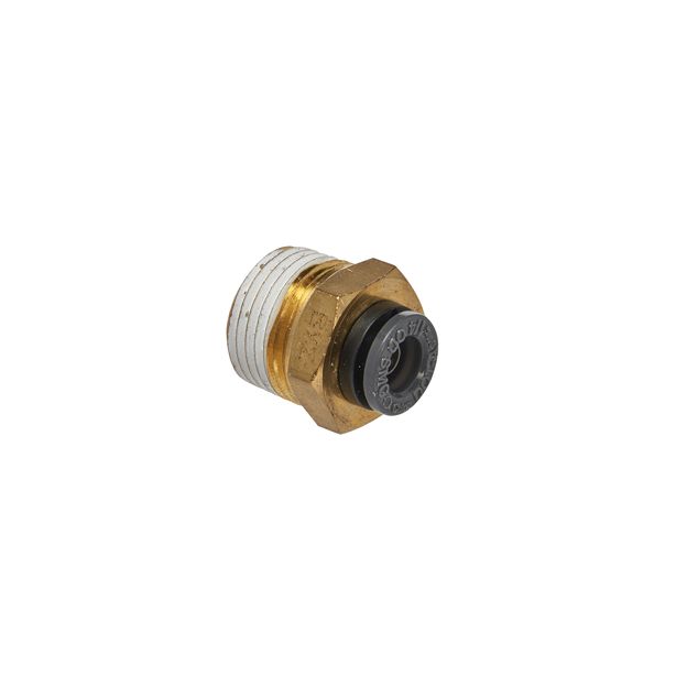 S.U.R & R ABM240 Straight Male Connector 1/4" Tube X 3/8" NPT (2)