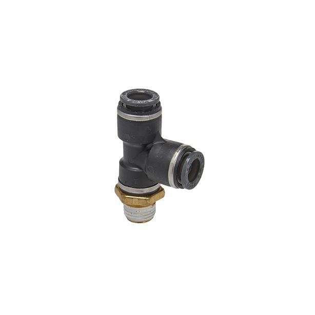 S.U.R & R ABT330 Male Run Tee 3/8" Tube X 1/4" NPT (2)