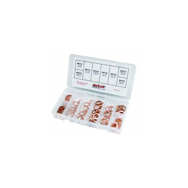 S.U.R. And R Auto Parts BRC7 Copper Washer Assortment Kit