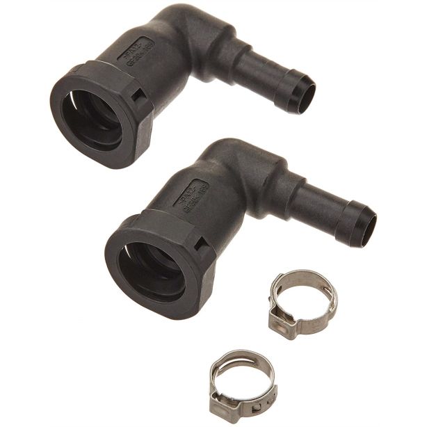 3/8"-3/8" 90 DEGREE PUSH QUICK CONNECT (2) S.U.R. and R Auto Parts KP125