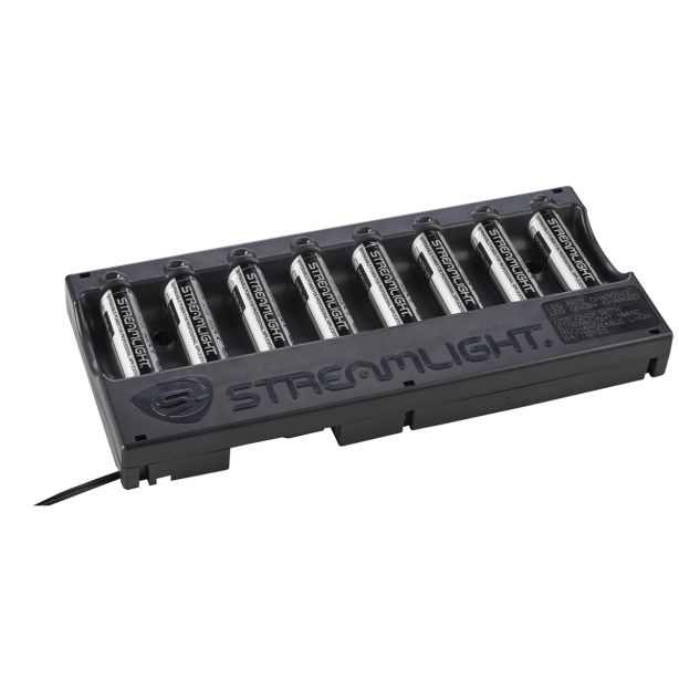 18650 Battery 8-unit Bank Charger (w/batteries) Streamlight 20224