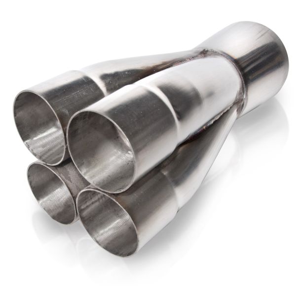 Merge Collector 2-3/8in Primaries 4-1/2in Outlet STAINLESS WORKS MCLC4238-450