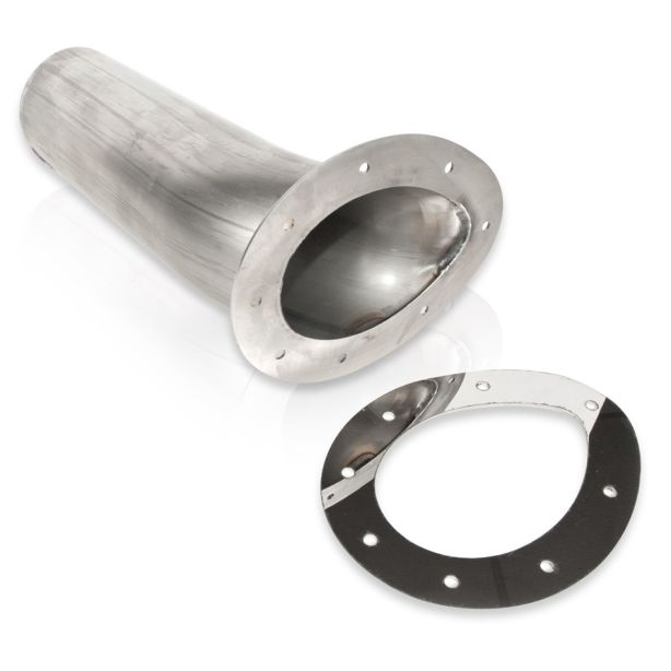 Through body Exhaust Tip Teardrop Style 3in Inlet STAINLESS WORKS ST2811