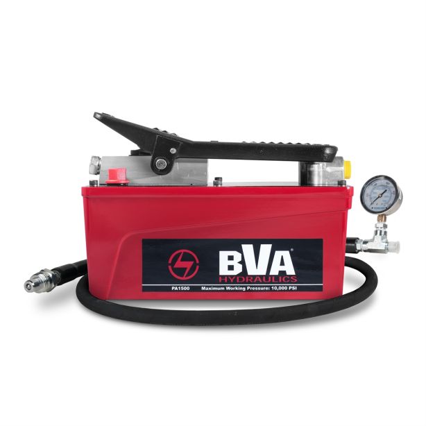 BVA HYDRAULIC PUMP WITH 6' HOSE & GAUGE Tiger Tool 70129