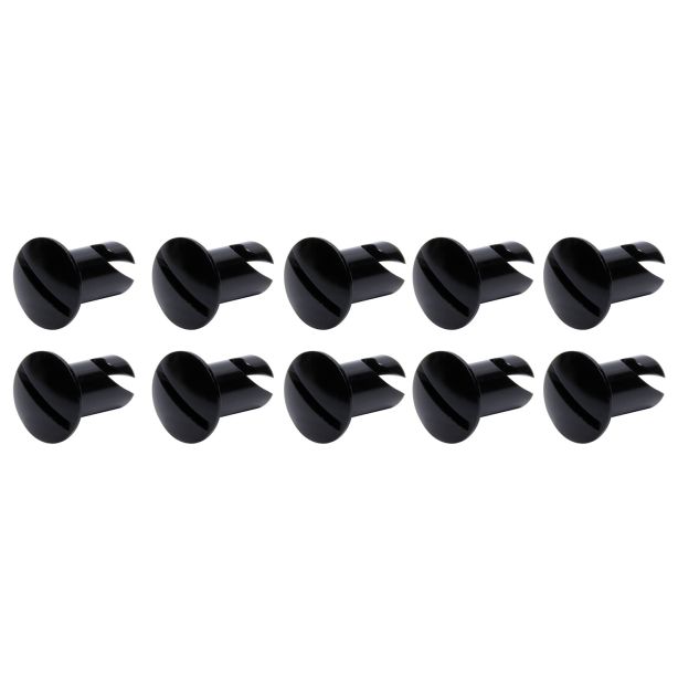 Oval Head Dzus Buttons .550 Long 10 Pack Black Ti22 PERFORMANCE TIP8106