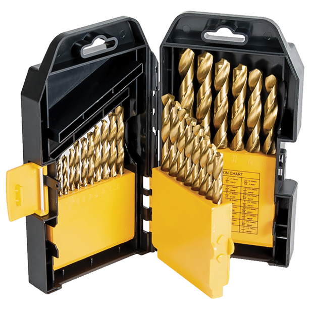 TITAN TITANIUM COATED DRILL BIT 29-PC SET TITAN TIT16530
