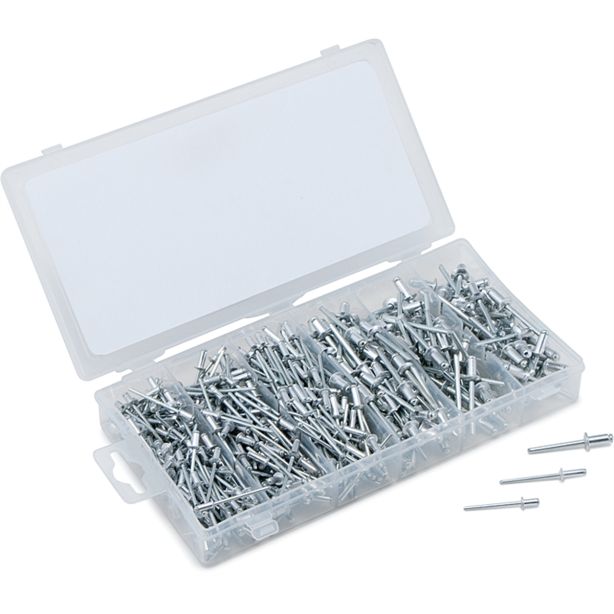 500-PC ALUMINUM RIVET ASSORTMENT Titan 45228