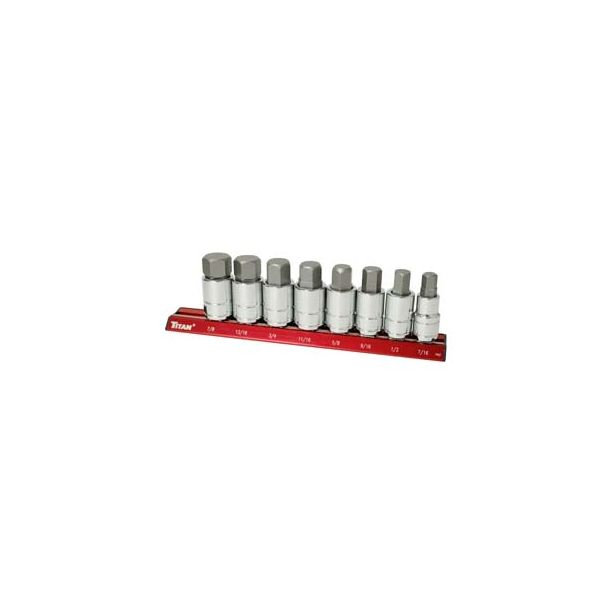 6 Piece SAE Large Hex Bit Socket Set TITAN  16130