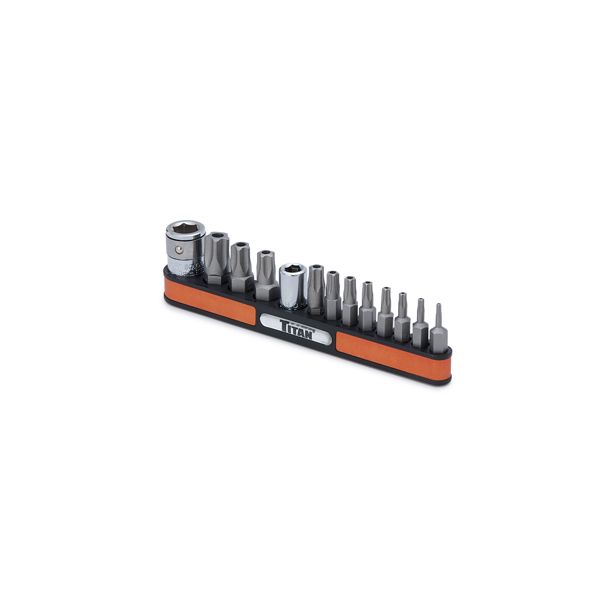 Tamper Resistant 5 Point Security Bit Set on Magnetic Rail