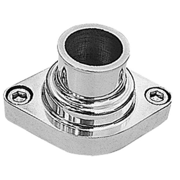 Alum. Water Neck SBC Straight Up Polished TRANS-DAPT 6002