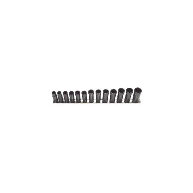 Turbosocket TSCD3813B 13 Piece 3/8" Drive Deep Turbo Socket SAE/ Metric Set