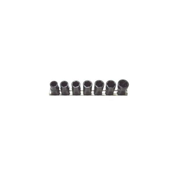 7 Piece  3/8" Drive Shallow SAE Turbosocket Set