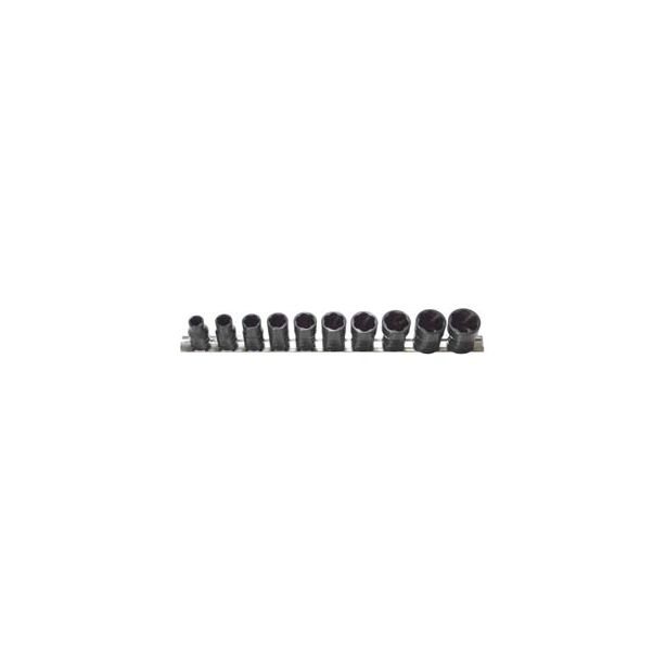 10 Piece 1/2" Drive SAE Turbo Socket Set