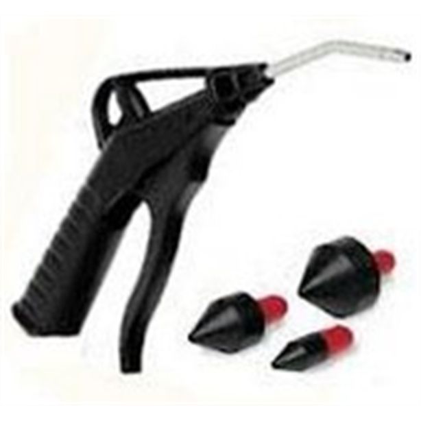 4" FULL FLOW BLOW GUN W/3 RUBBER TIPS Vacula 72-020-8013