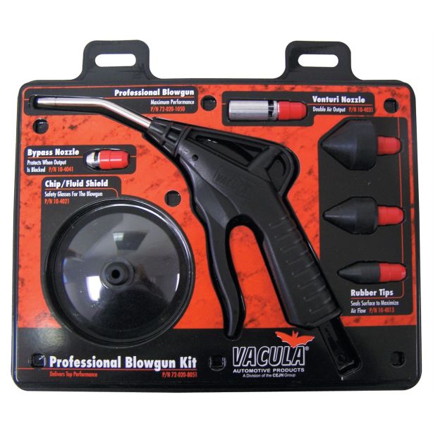 7 PC PROFESSIONAL BLOW GUN KIT Vacula 72-020-8051