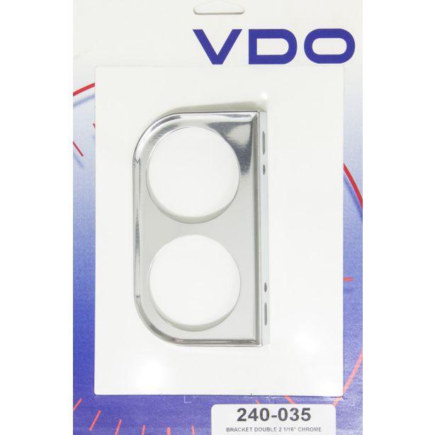 Chrome Two Hole 2-1/16in Mount Bracket VDO 240-035