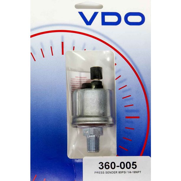 Oil Press.Sender 0-80psi  VDO 360-005