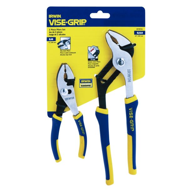 2PC PROPLIERS SET 6IN SLIP & 10IN GROOVE JOINT Vise Grip 2078701