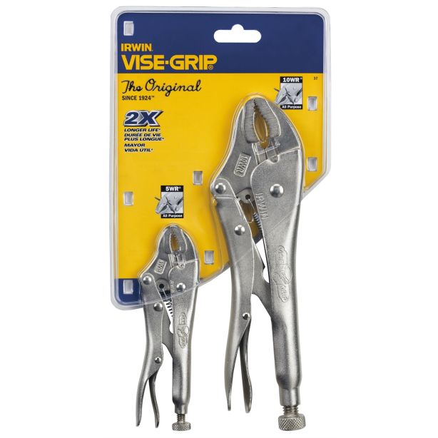 2 PC ORIGINAL LOCKING PLIERS SET Vise Grip 37