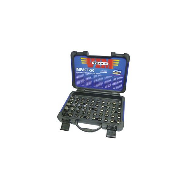 VIM TOOLS IMPACT-50 50 Piece Half Cut Master Impact Bit Set